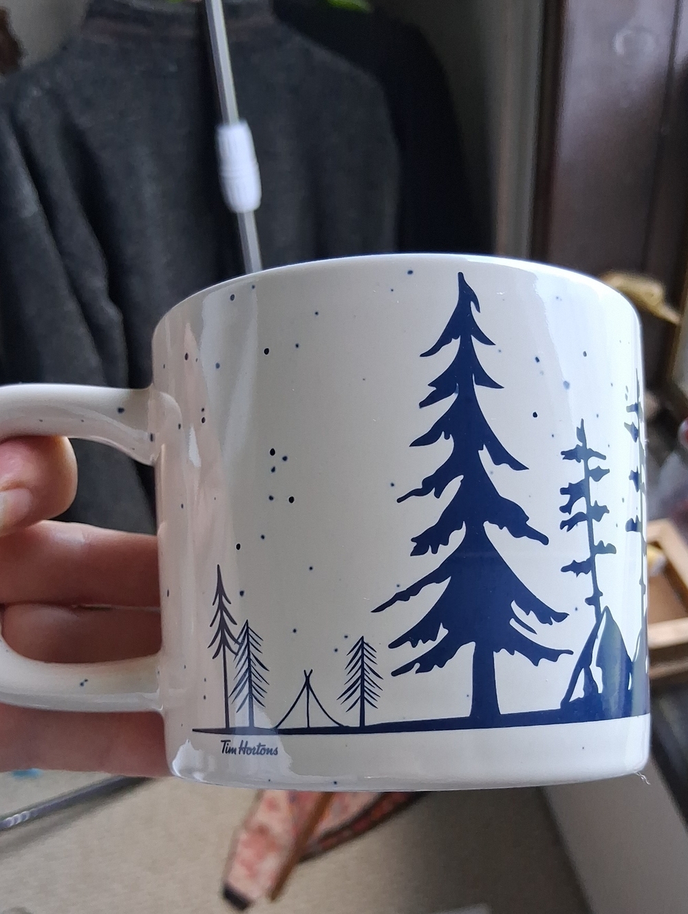 Tim hortons Ceramic Mug Bear Trees Moon Large 2019